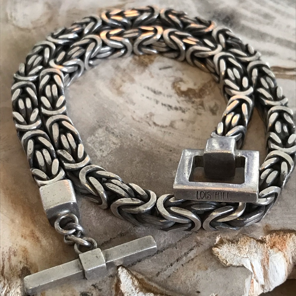 Lois Hill Sterling silver Byzantine chain 129g